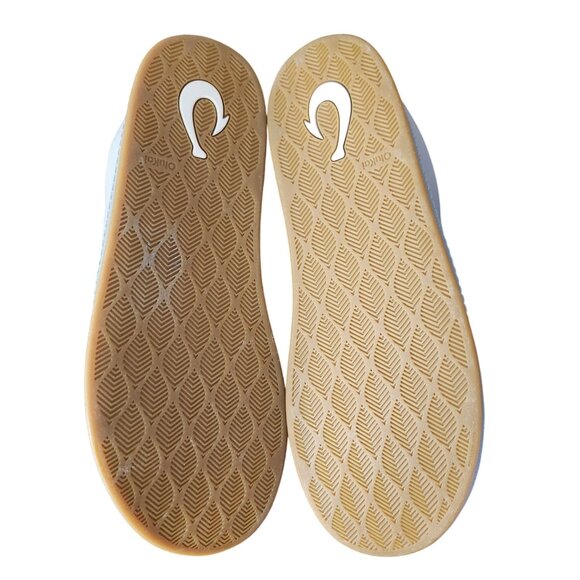 Olukai Leather Mule Slippers Blue Gray Men's Size 12 Loungewear Gift - Picture 11 of 16